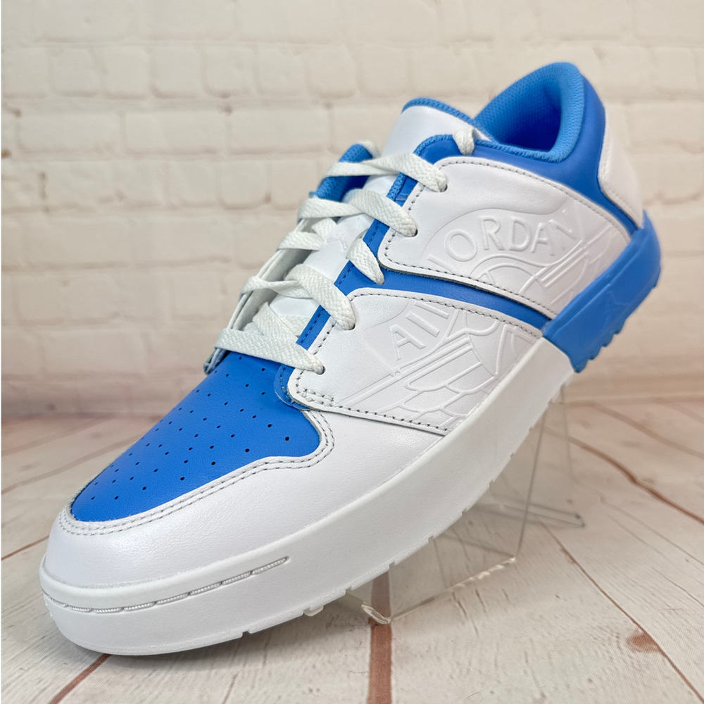 Nike Jordan NU Retro 1 Low White University Blue Golf Shoes Mens 10.5 FZ4153-101 - Picture 3 of 10